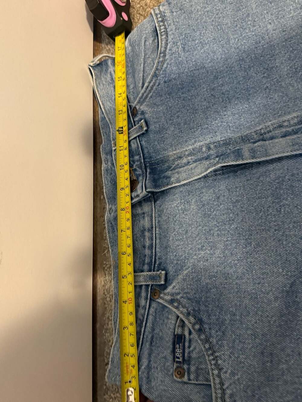 Vintage 90s Lee High Rise Mom Jeans Light Wash Denim Size 16